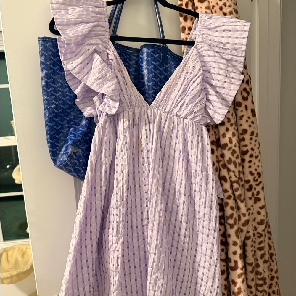 Purple Ruffled Dress